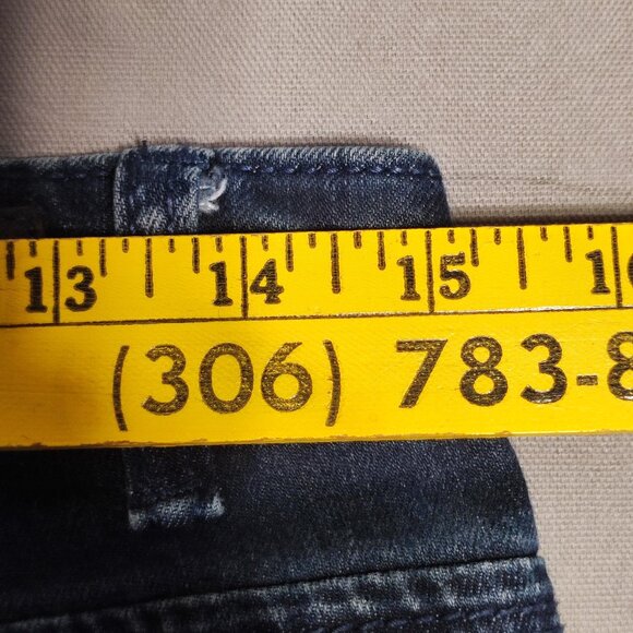 Buffalo David Bitton jeans Misha women's size 8x32 ink blue mid rise straight - Picture 9 of 13